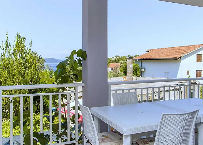 Vesela - Comfort One Bedroom With Balcony And Sea View * Janjina